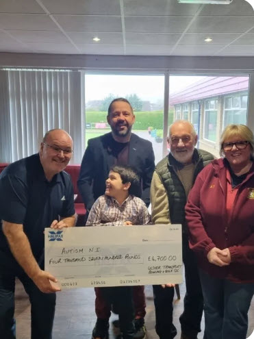 Ulster Transport BC Golf Society raises over £4700 for Autism NI Charity