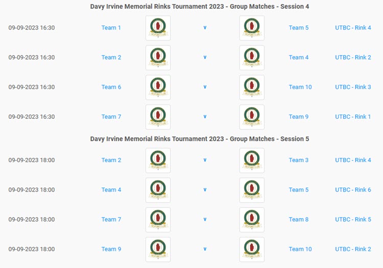 Group Matches Sessions 4 to 5