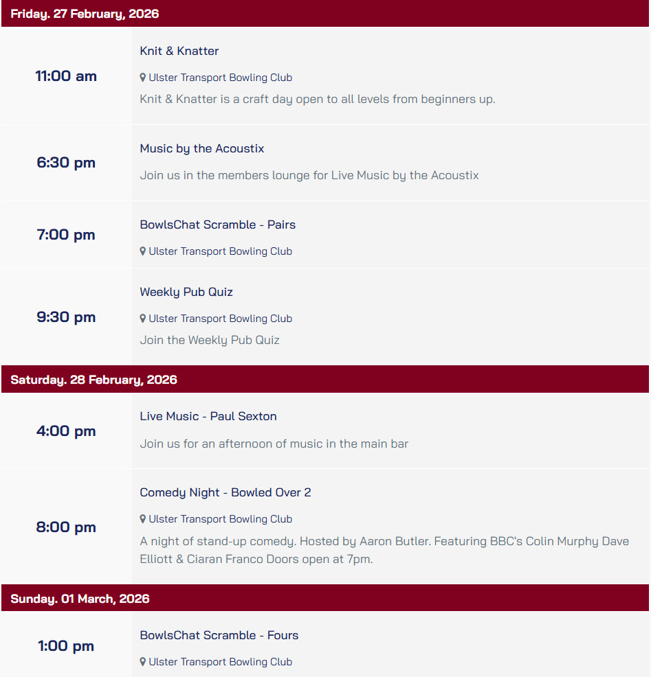 Week from Mon 23rd Feb 2026 Sun 1st Mar 2026 Part 2