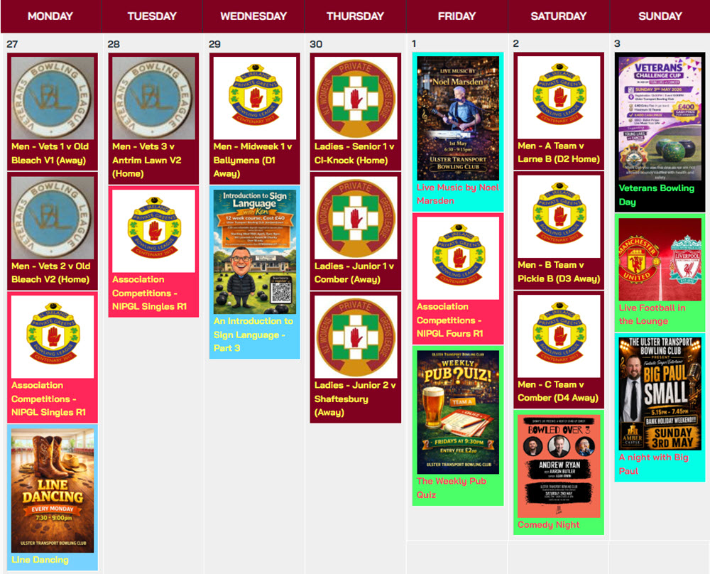 Week from Mon 27th Apr 2026 Summary