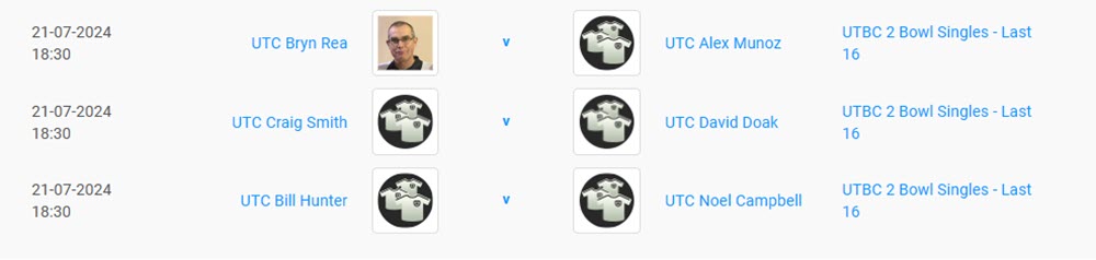 Matches to be played by 21st July 2024