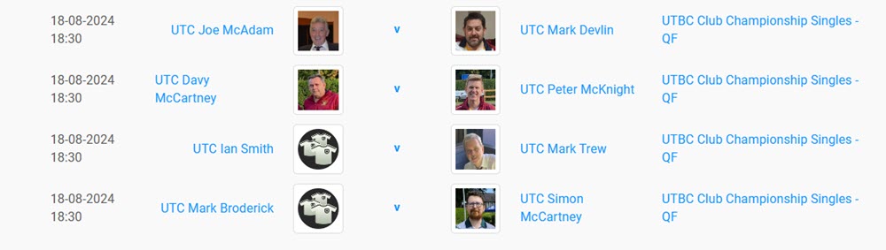 Matches to be played by 31st August 2024