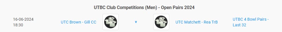 Matches to be played by 16th June 2024